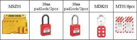 Loto Set Industry Safety Lockout Kit Safe Lock Kit Lockout Tagout Padlock