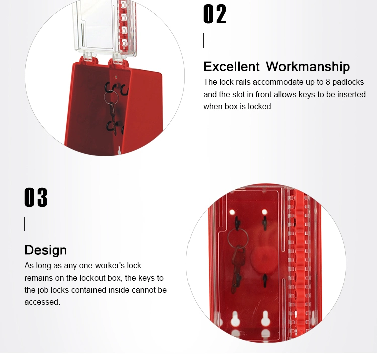 China Supplier Customized Portable Lockout Padlock Key Lock Box (LK31)