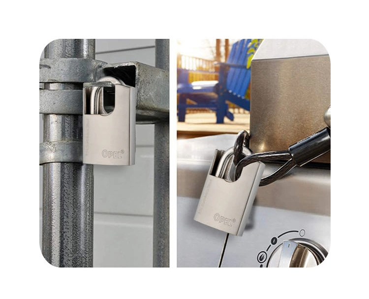 Industrial Padlock Stainless Steel Lockout Tagout Safety Padlock with Hardened Steel Shackle