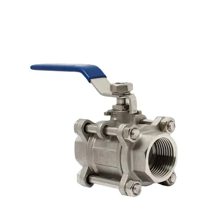 Stainless Steel 3PC Ball Valve ISO Locking Device