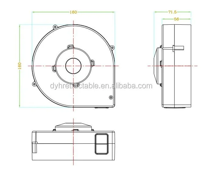 Customized Retractable Ethernet Cable Reel Electric Retractable Wire Cord Reel