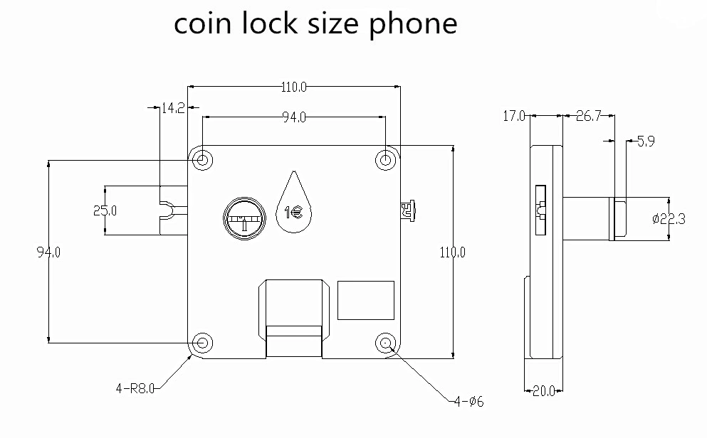 Coin Operated Lock, Locker Lock, Master Key Lock (AL2101)