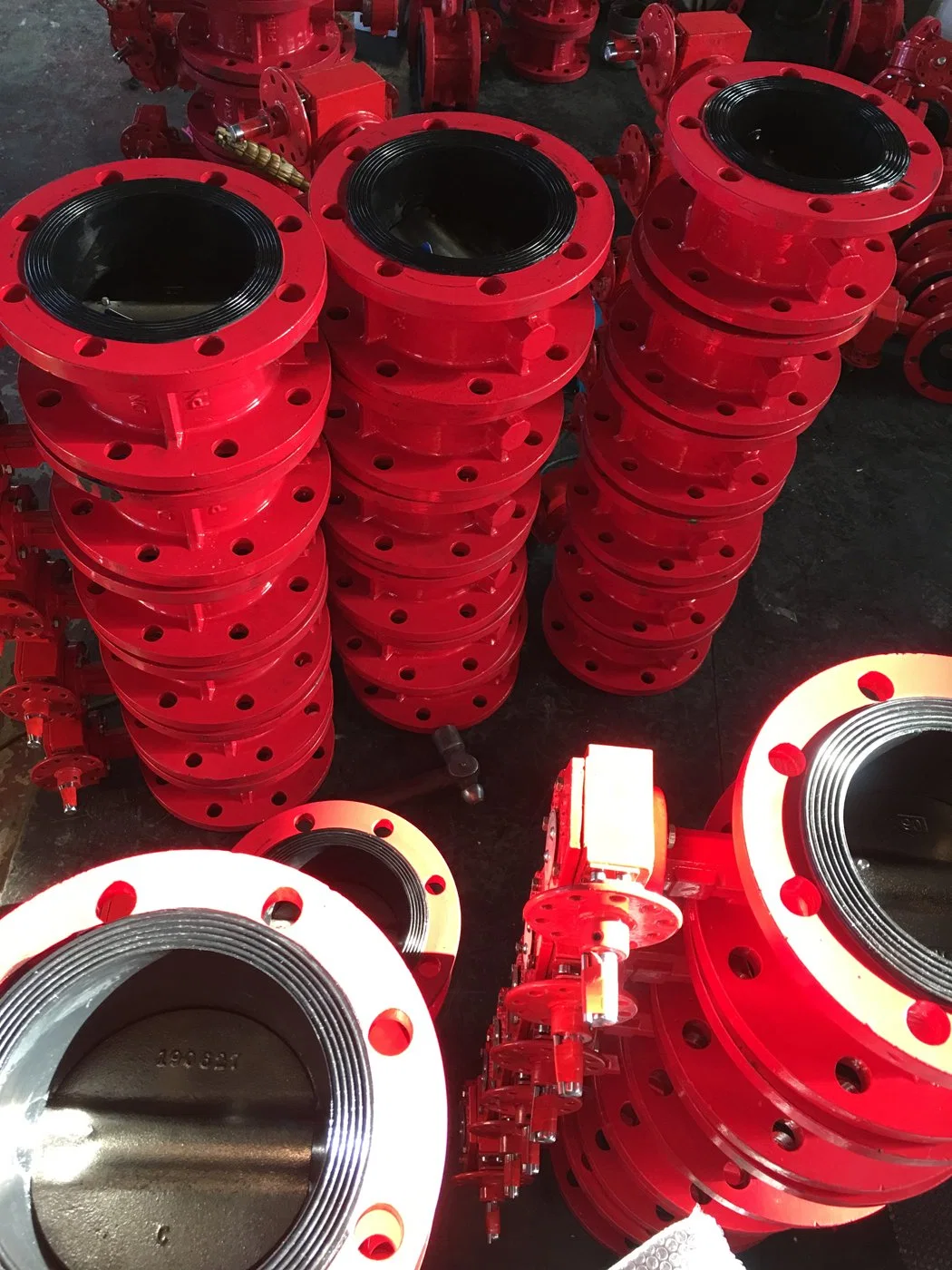 Soft Sealing Flanged Butterfly Valve for Fire Fighting &amp; Lock Plate