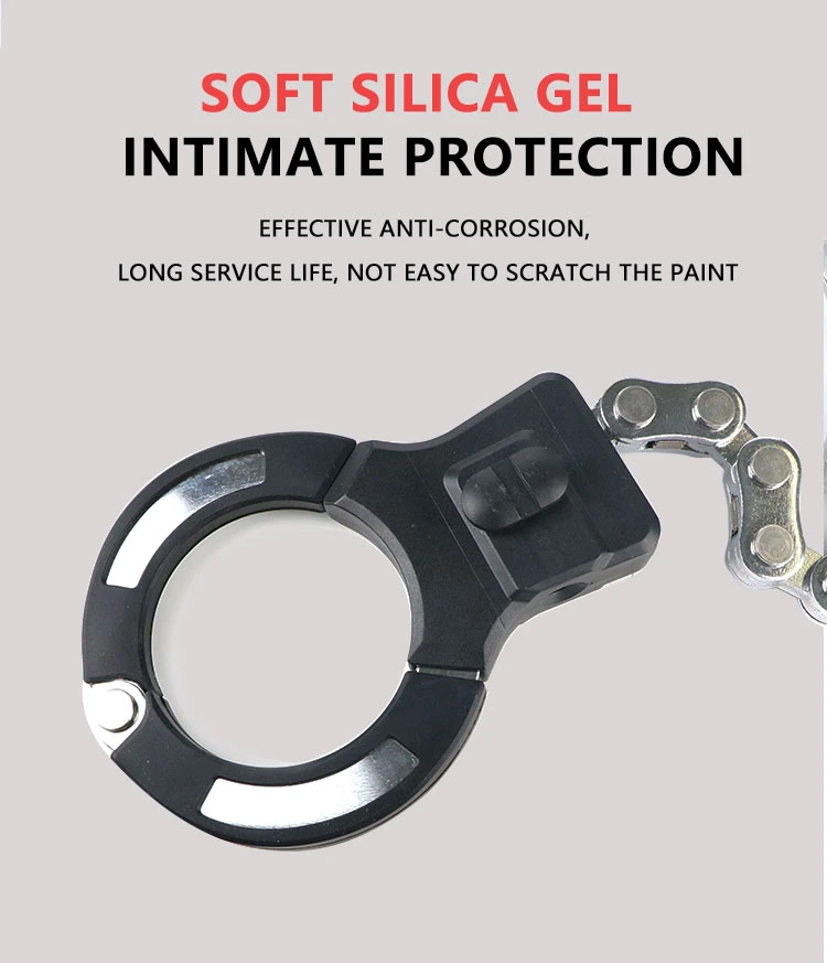 Silicone Coated Handcuff Shape Security Theft Heavy Duty Motorcycle Bike E Scooter Schloss Lock