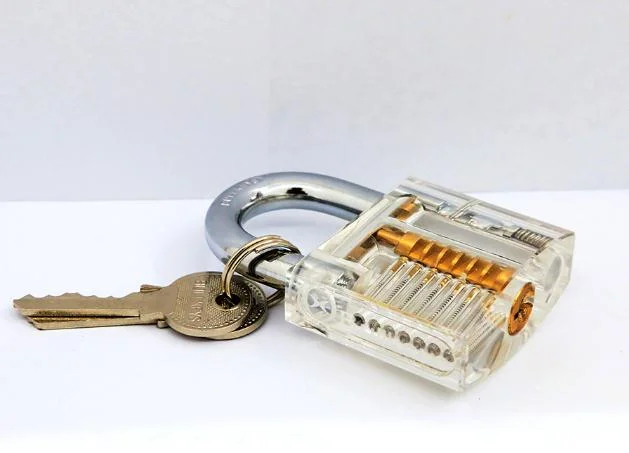 Acrylic Padlock, Handicraft Padlock, Locksmiths Practice Locking, High Quality Padlock