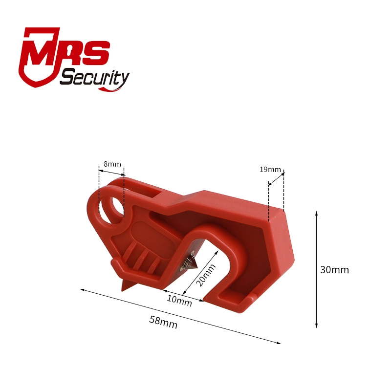 Insulation Miniature Circuit Breaker Lockout Tagout ABS Material Customized Safety Lock