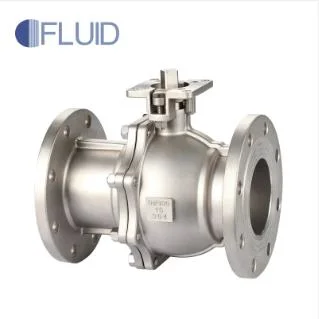 Stainless Steel/Ss/CF8/CF8m/Carbon Steel Floating Type Solid Ball Locking Device Fire Safe 2PC Flange Ball Valve