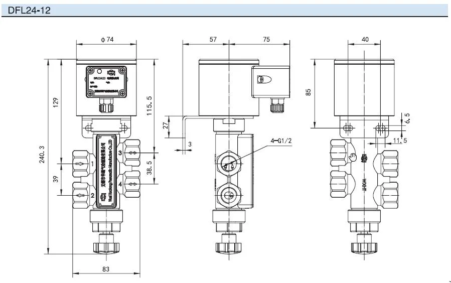 Competitive Price Valve China Supplier Dfl23-L12 (brass) Solenoid Valves