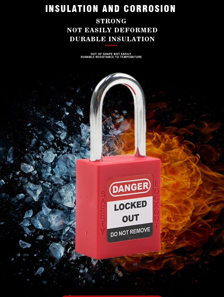 Master Lock Loto Industrial Safety Steel Shackle Padlock with Master Key