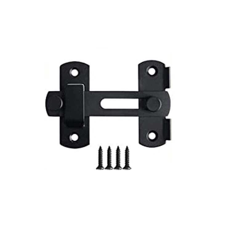 Black Sliding Door Lock Gate Bolt Wine Cabinet Closet Window Door Lock Plug