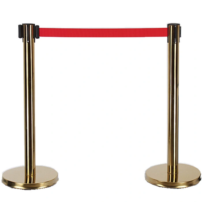 Retractable Stainless Steel Queue Crowd Control Safety Traffic Barrier