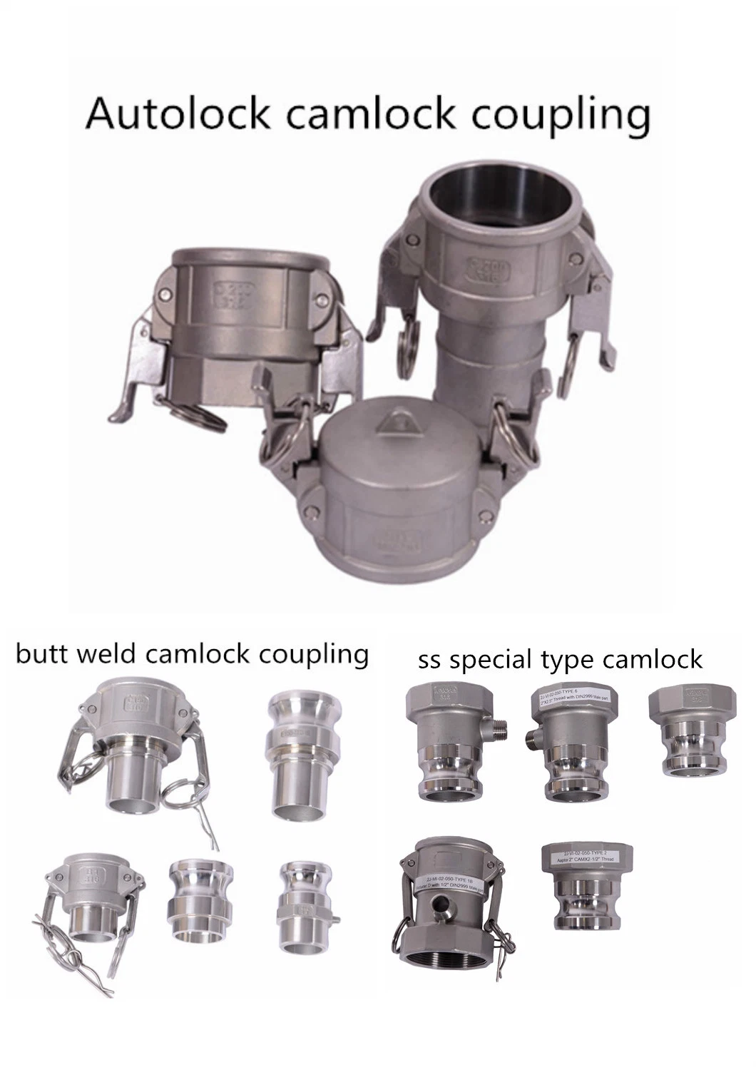 Brass Type D Camlock Adapter/Quick Coupling
