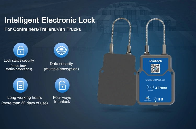 Van RFID Lock No SIM Card Lora Tracking Door Safety Lock Tracking