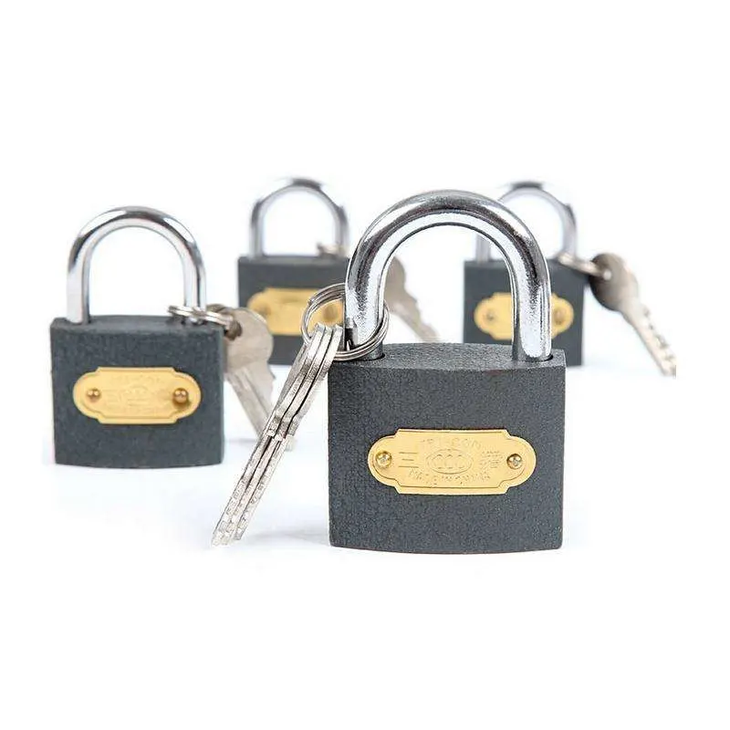 38mm Top Security Hardware Brass Cylinder Iron Padlock