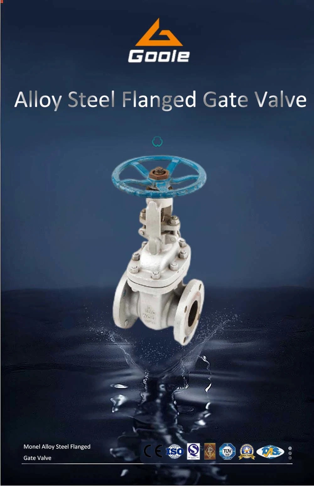 Carbon Steel Flanged Ends Vacuum Isolation Gate Valve with Locking Handwheel