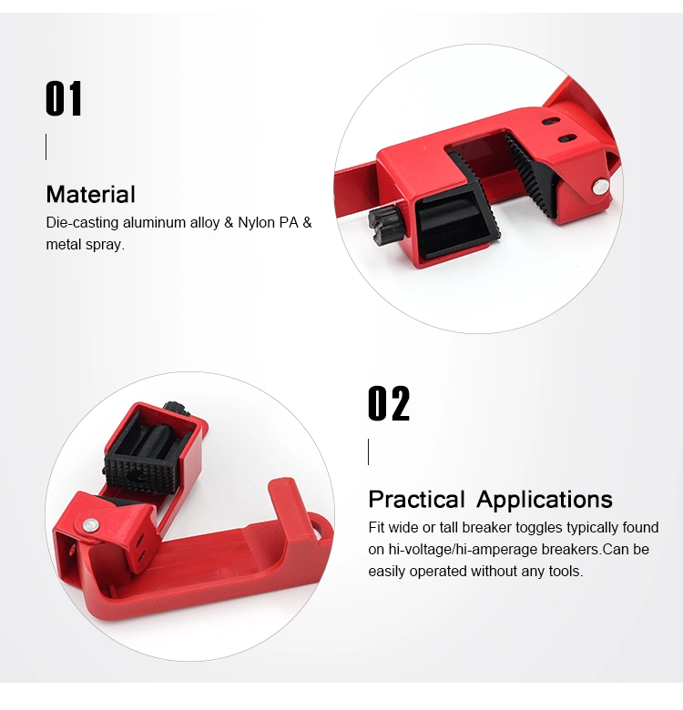 Steel Nad Plastic Industrial Grip Tight Circuit Breaker Lockout (CBL31-S)