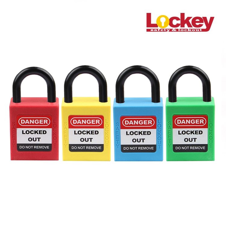 25mm Plastic Insulated Short Shackle Safety Padlock with Grand Master Key