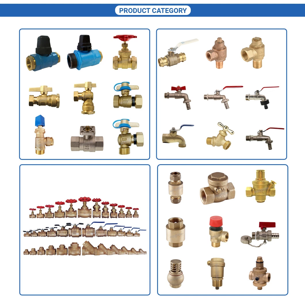 Factory Customized 400wog Brass Nickel Plated Ball Valve Lock with Butterfly Handle