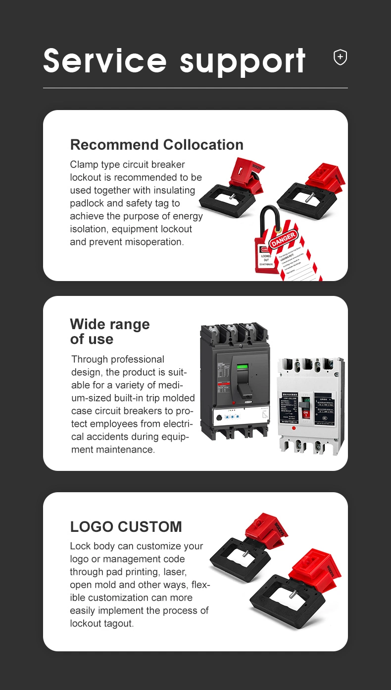 Electrical Circuit Breaker Lockout Device for 480V-600V Breakers