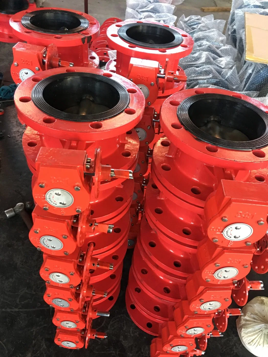 Soft Sealing Flanged Butterfly Valve for Fire Fighting &amp; Lock Plate