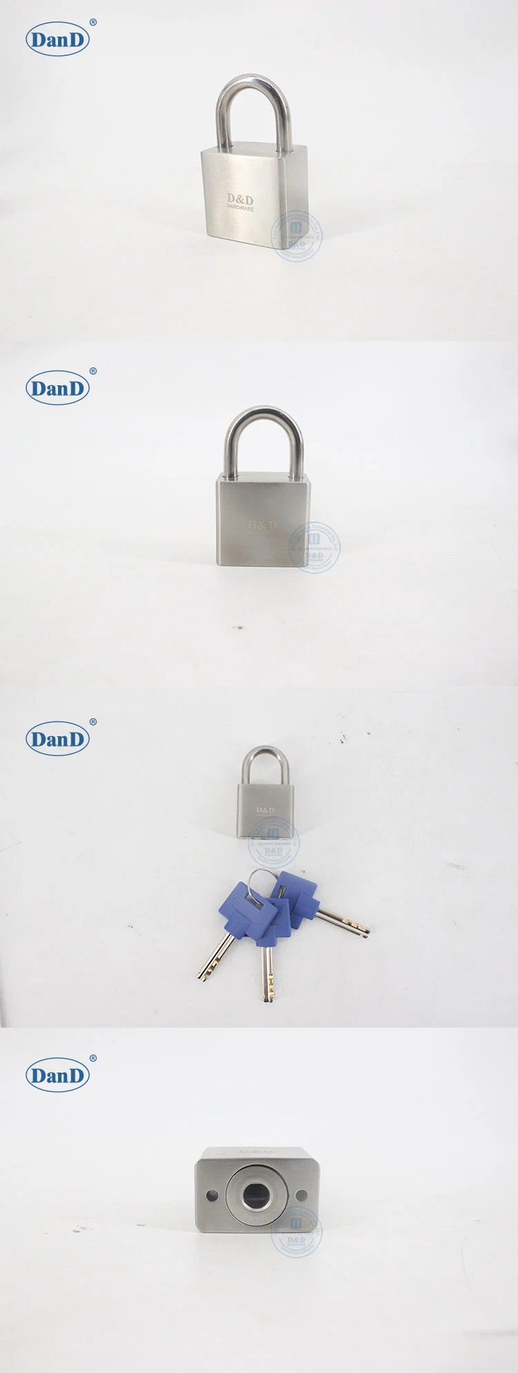 Stainless Steel Shackle 30mm Length Safety Key Padlock for Door
