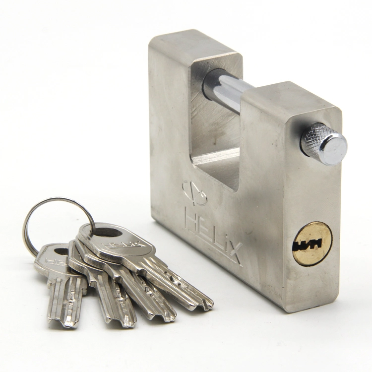 High Safety Double Steel Balls Locking Heavy Duty Stainless Rectangular Padlock