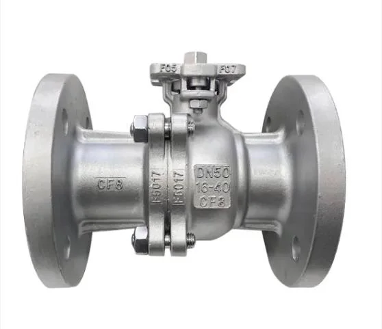 Stainless Steel/Ss/CF8/CF8m/Carbon Steel Floating Type Solid Ball Locking Device Fire Safe 2PC Flange Ball Valve