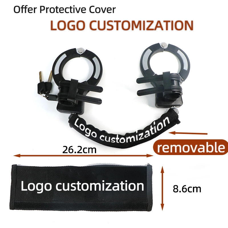 Silicone Coated Handcuff Shape Security Theft Heavy Duty Motorcycle Bike E Scooter Schloss Lock