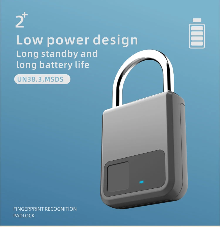 Biometric Safety Smart Fingerprint Locker Pad Lock Keyless Electronic Fingerprint Padlock