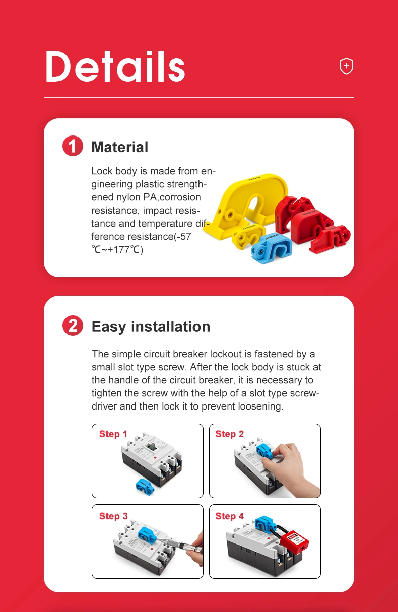 Universal Safety Circuit Breaker MCB Security Lockout