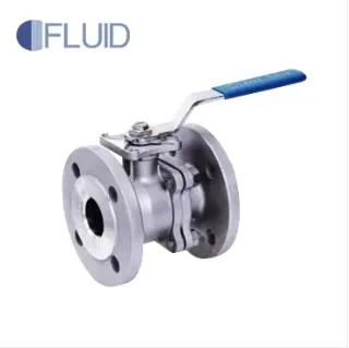 DIN F4 Flanged Ss Ball Valve Pn16 with ISO5211 Mounting Pad Locking Handle