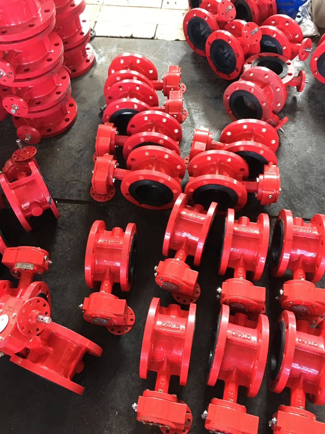 Soft Sealing Flanged Butterfly Valve for Fire Fighting &amp; Lock Plate