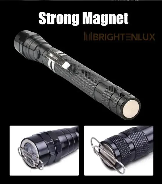 Pick up Tool 3 LED Flexible Inspection Telescopic Aluminum Flashlight with Magnet