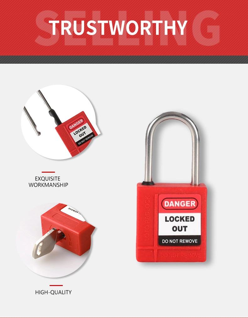 Loto 29mm Stainless Steel Safety Padlock Security Lockout Tagout Safe Lock