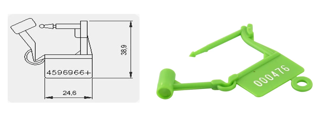 Plastic Padlock Seal, Transporting Seal, Container Seal