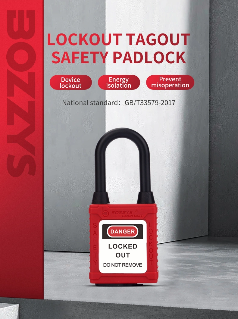 Insulated Nylon 38mm Shackle Ultrasonic Safety Padlock