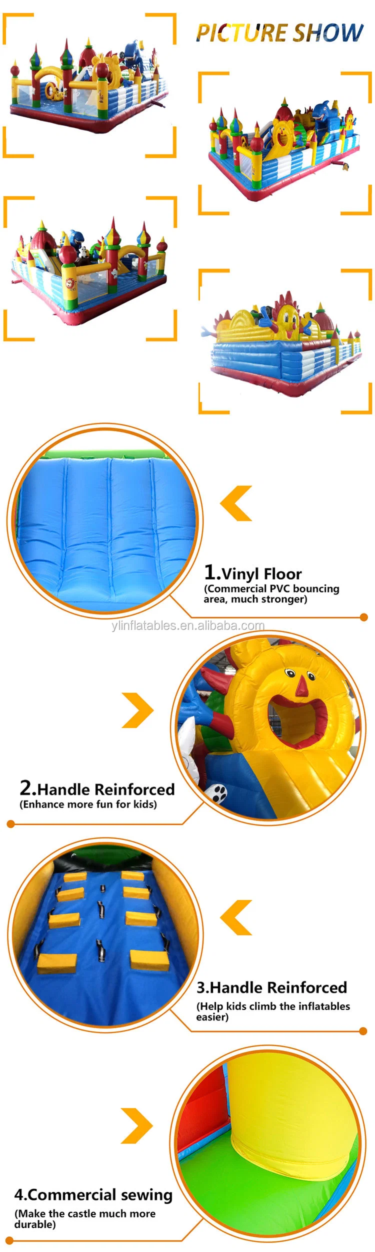 Ultimate Combo Inflatable Bounce House Adventure Jumping Castle