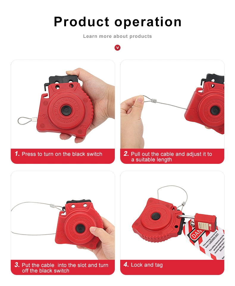 Bozzys Automatic Retractable Cable Lockout Device