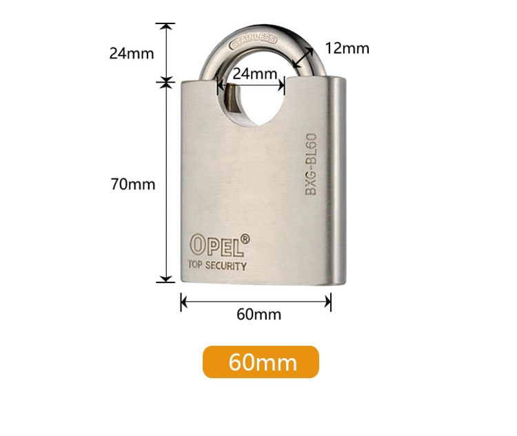 Industrial Padlock Stainless Steel Lockout Tagout Safety Padlock with Hardened Steel Shackle