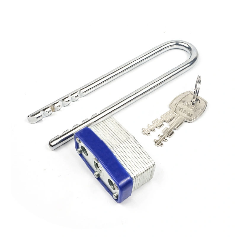 Yh9110 Plastic Covered with Master Key Shape Outdoor Combination Laminated Padlock