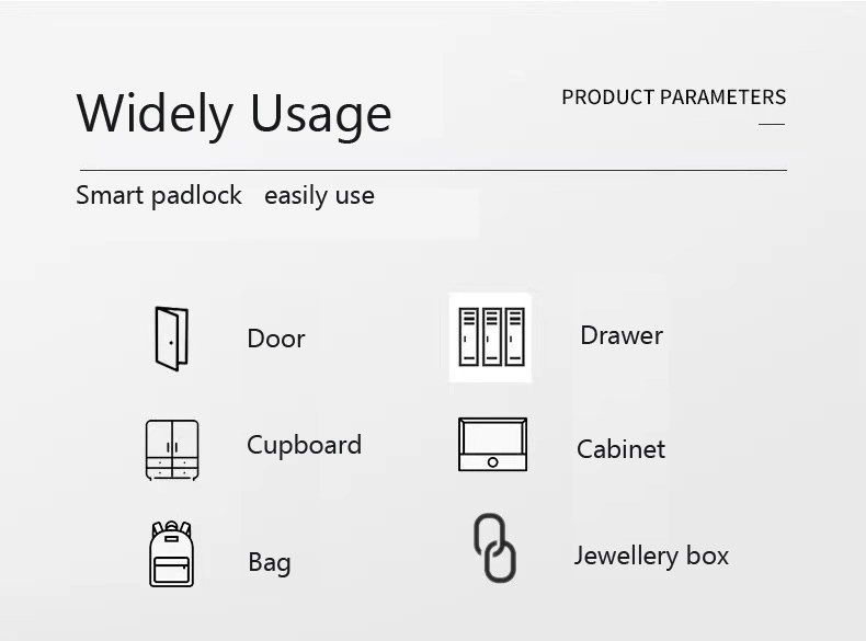 High Security Bluetooth Smart Padlock for Power Industry with Fingerprint