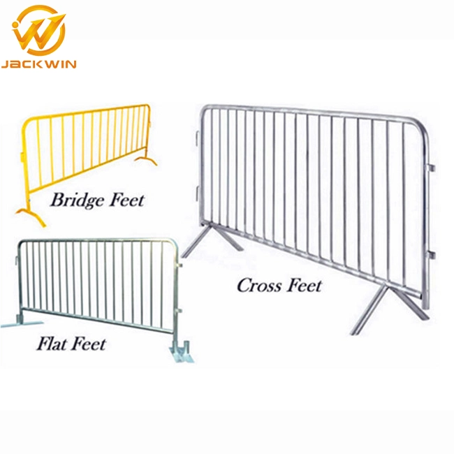 Factory Price Fast Delivery Galvanized Steel Barricade Interlocking Crowd Control Barriers