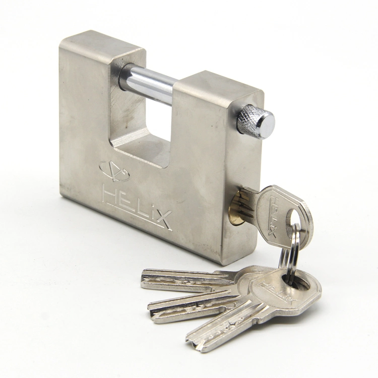 Sample Available High Safety Rectangular Waterproof Solid Steel Padlock