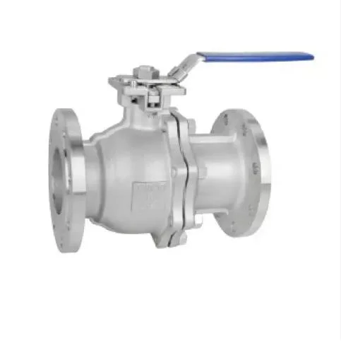 Stainless Steel/Ss/CF8/CF8m/Carbon Steel Floating Type Solid Ball Locking Device Fire Safe 2PC Flange Ball Valve