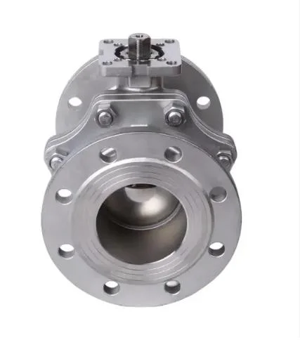 Stainless Steel/Ss/CF8/CF8m/Carbon Steel Floating Type Solid Ball Locking Device Fire Safe 2PC Flange Ball Valve