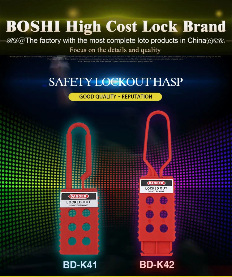 Bozzys Red Insulation Plastic Loto Hasp