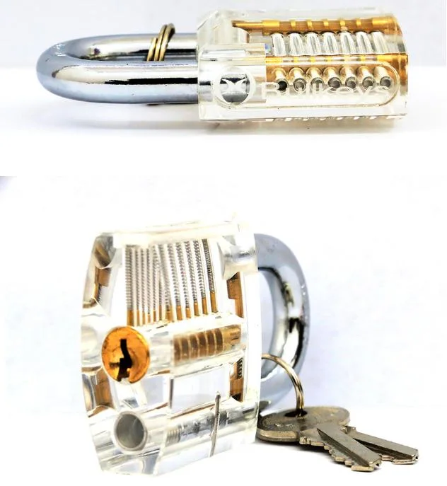 Acrylic Padlock, Handicraft Padlock, Locksmiths Practice Locking, High Quality Padlock