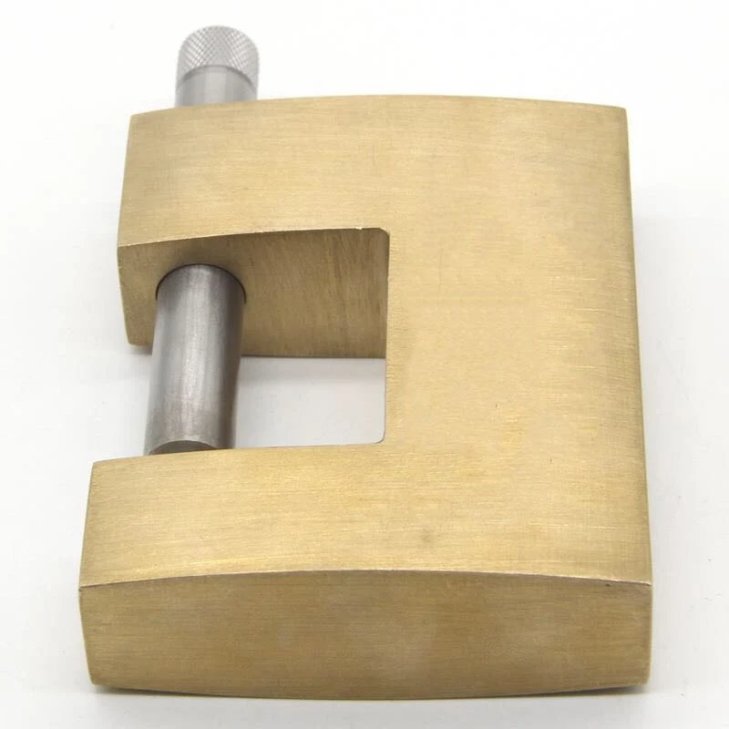 Rekeyable 70mm-100mm Heavy Duty Removable Cylinder Keyed Alike Brass Rectangular Padlock with Master Key