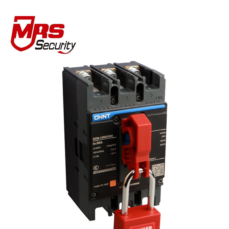 Insulation Miniature Circuit Breaker Lockout Tagout ABS Material Customized Safety Lock