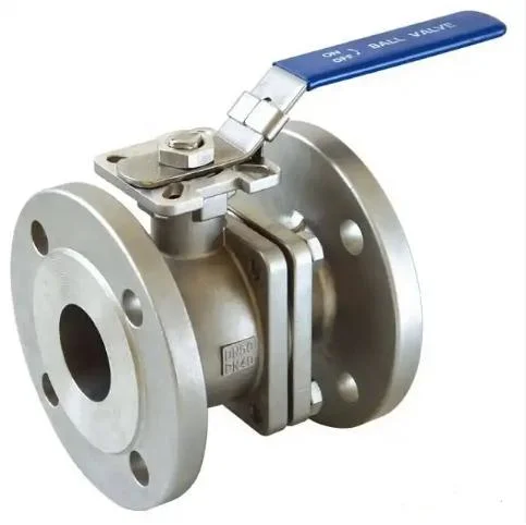 DIN F4 Flanged Ss Ball Valve Pn16 with ISO5211 Mounting Pad Locking Handle
